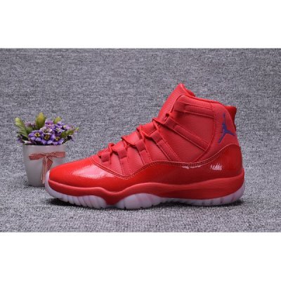 Nike Erkek Air Jordan 11 Kırmızı / Mavi Basketbol Ayakkabısı Türkiye - 6URNPG1E